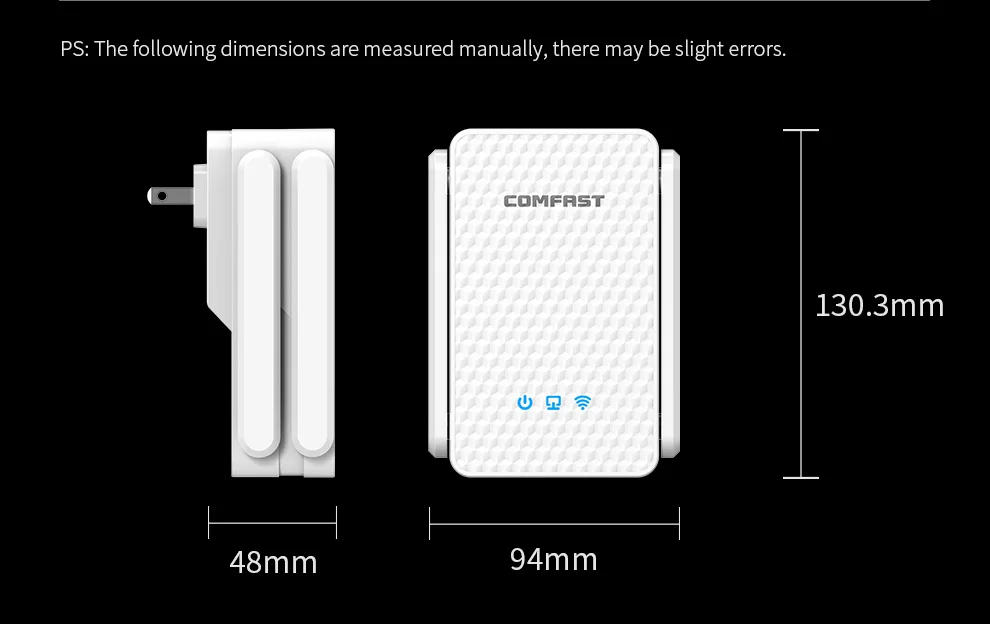 comfast wifi répéteur et touristes bande sans fil extender stérilisation plein port gigabit pour la maison bureau