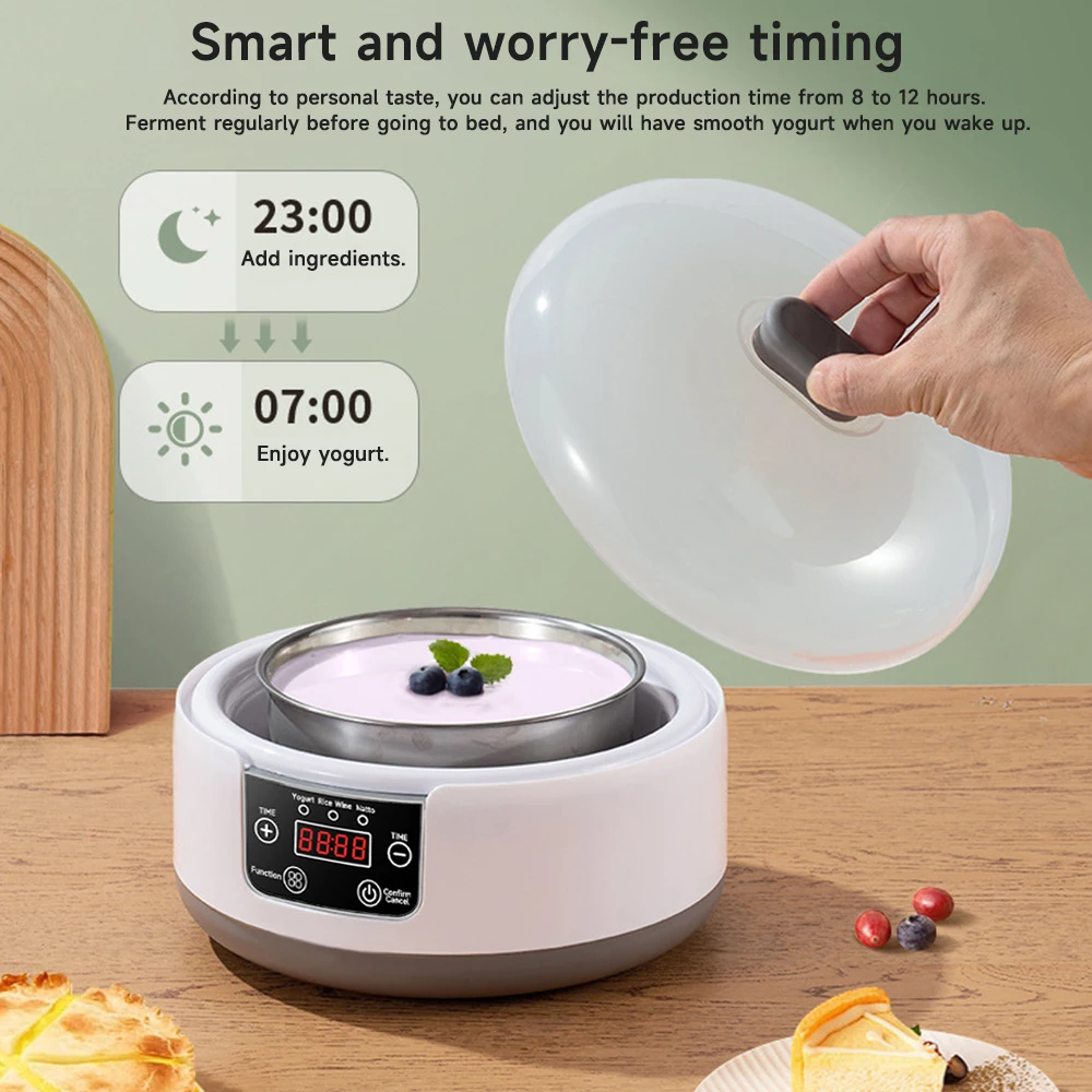 Household Electric Mini Yogurt Maker Automatic Multifunctional Yogurt Machine Kitchen Rice Wine Maker Natto Fermenting Machine