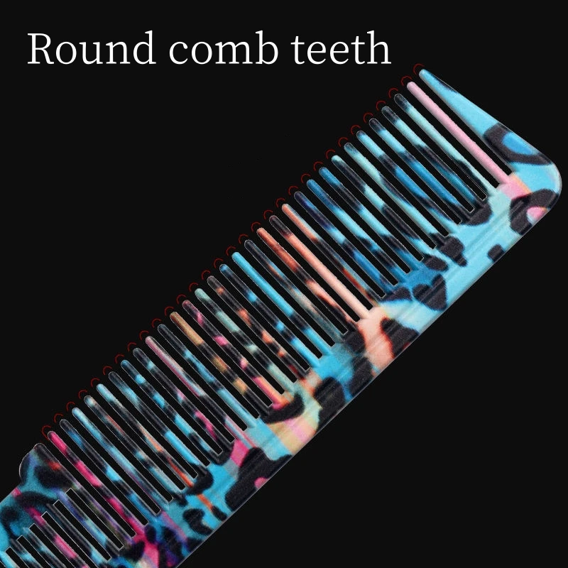 Hairdressing Comb Hairdresser Pro Haircut Combs Hair Salon Hair Cutting Brush Barber Shop Styling Hairbrush Leopard Pattern 2
