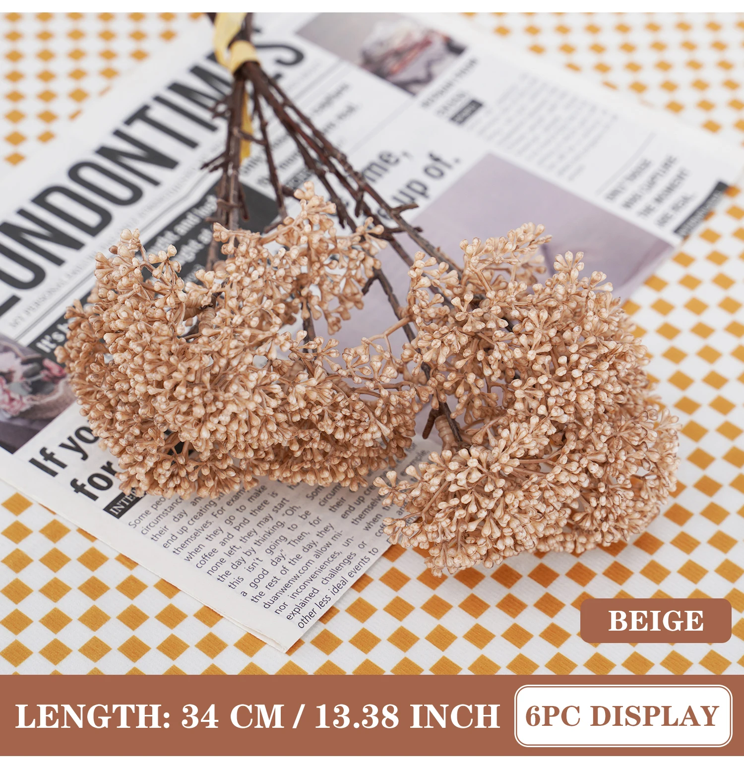 Künstlicher Hirse-Blumenstrauß, DIY-Kunstpflanzen-Arrangement für Zuhause, Party, Hochzeit, Dekoration, Hogar-Dekoration, Tischdekoration – Detail 5