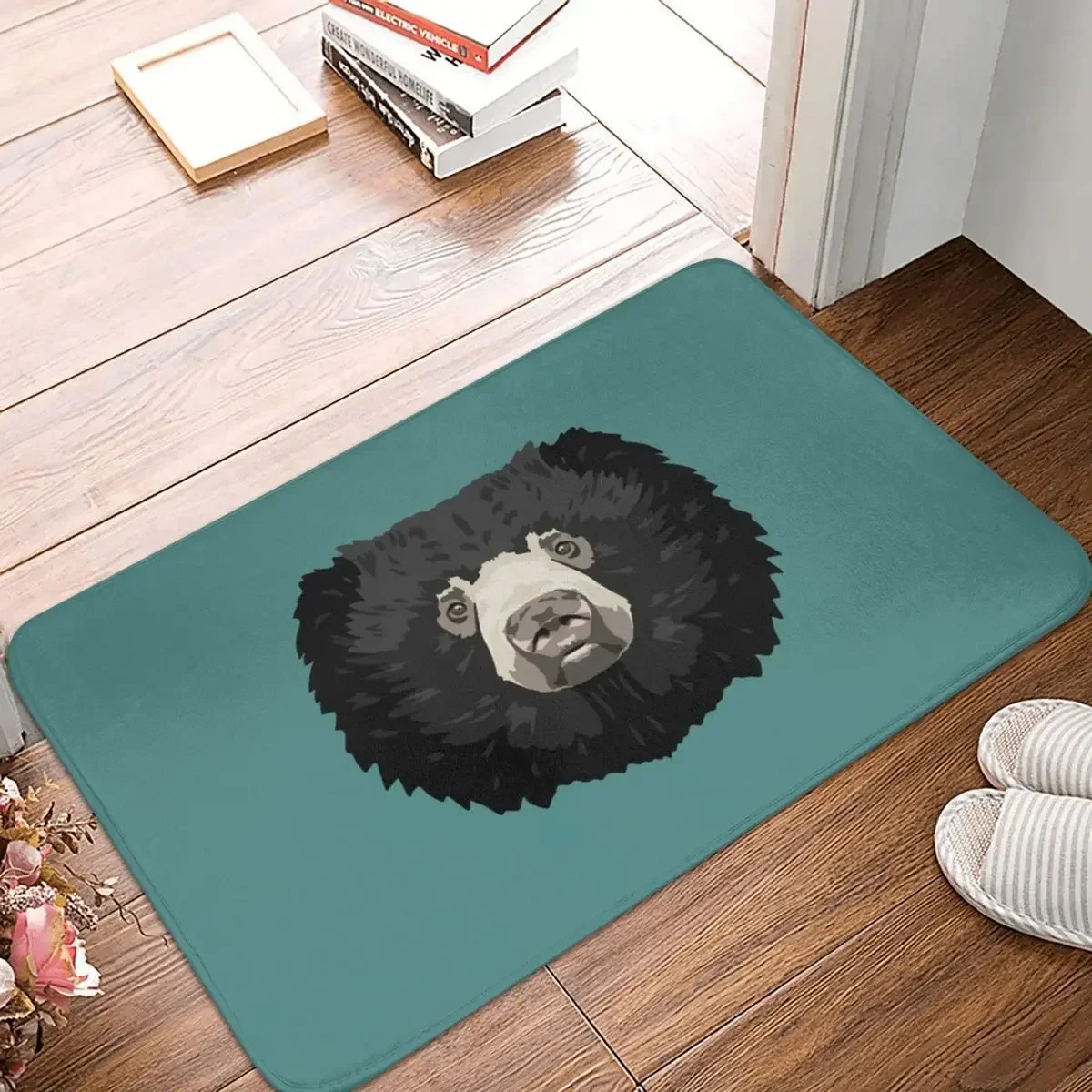 

Sloth Bear Face Doormat Polyester Floor Mat Cushion Carpet Kitchen Entrance Home Rugs Mats Bathroom Anti-slip Footpad