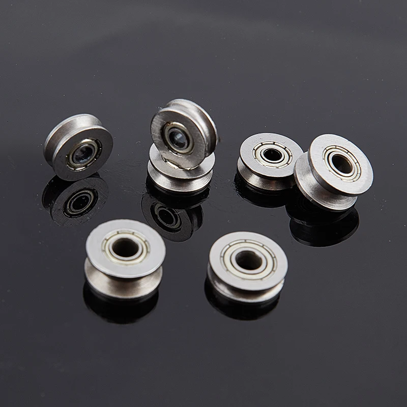 

5pcs V U Groove Roller Wheel Ball Bearings Embroidery Machine Pulley Bearing Wholesale