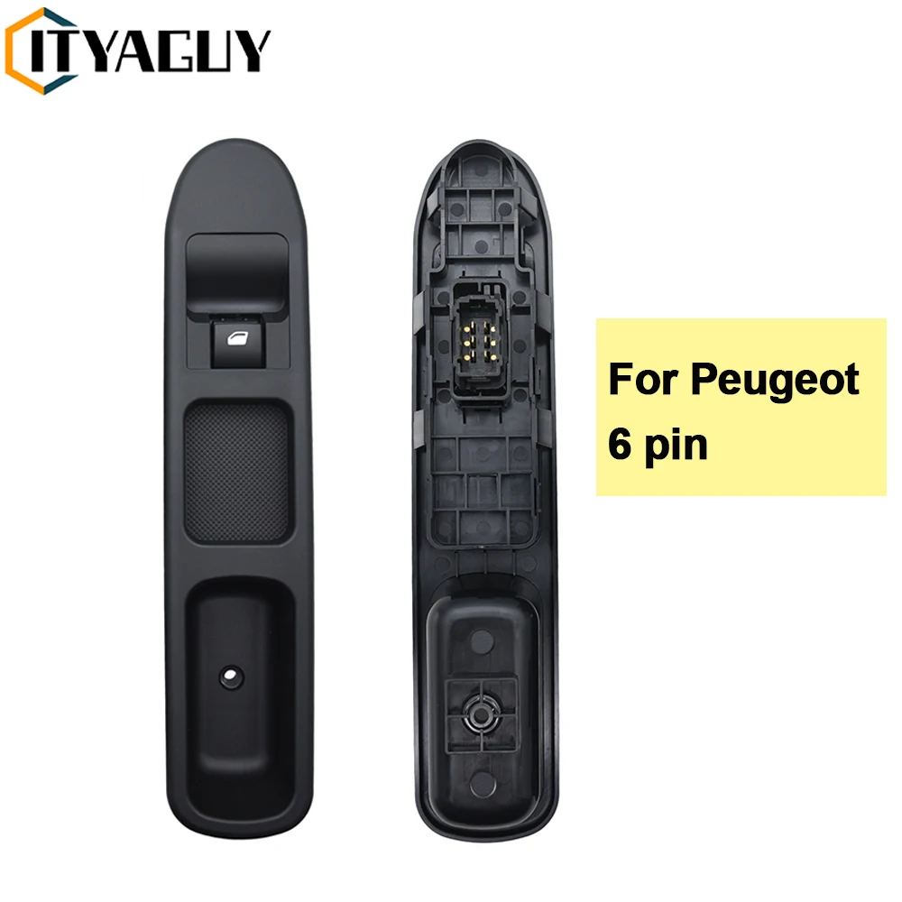 6490HQ 6554QK Uint Front Passenger Side 6 Pin Electric Window Switch For Peugeot  207 6554.QK - AliExpress