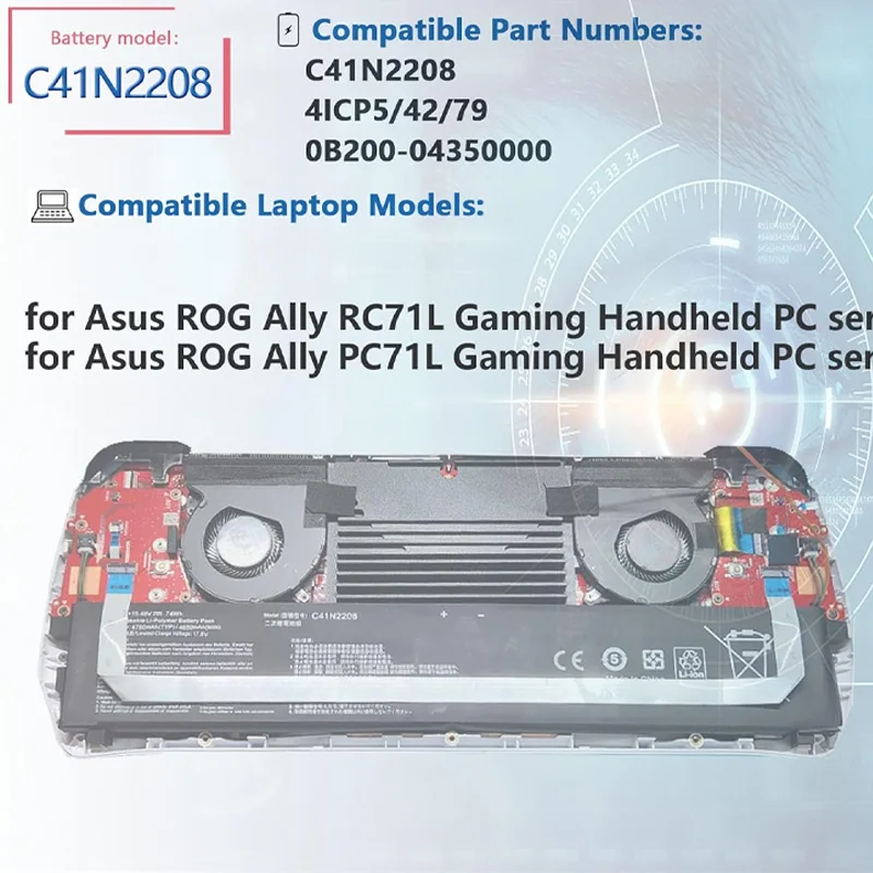C41N2208 新しいバッテリー ASUS ROG Ally PC71L RC71L ゲーム
