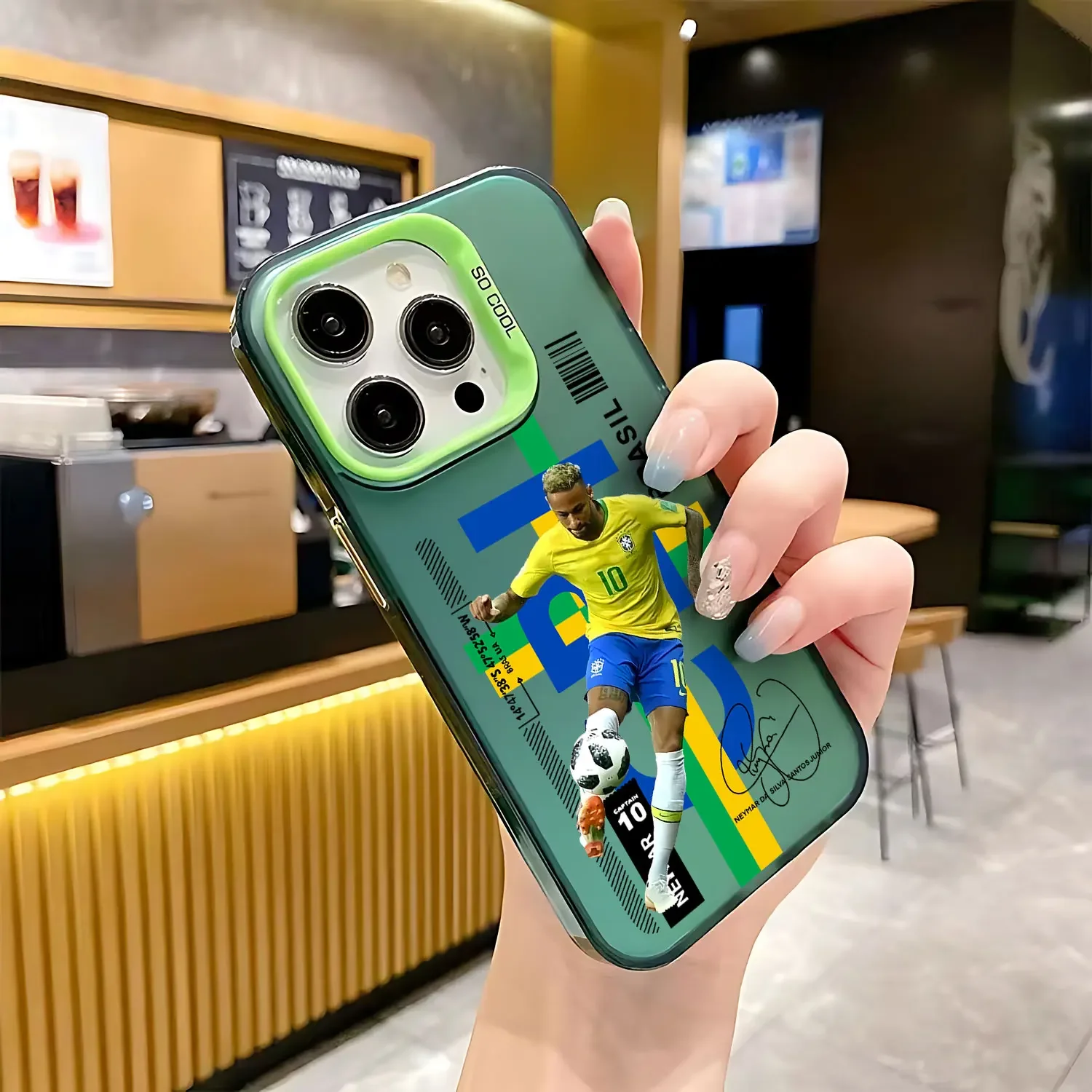 Premium Matte Back Anti-Fall Phone Case with Iconic Athlete Tribute Design