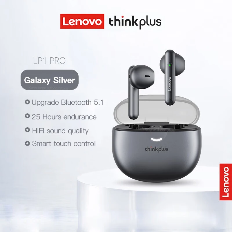 イヤホン Lenovo LP1 pro Original Lenovo LP1 Pro TWS Earphones Wireless Bluetooth 5.1