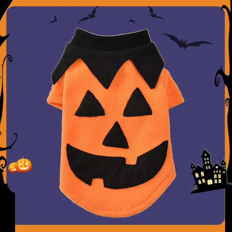 Dog Clothes Halloween Pumpkin Halloween Small Dog Costume Dog