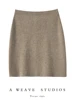 New Chic Women 100% Cashmere Mini Skirt Preppy Style Cashmere Knitted Skirt Autumn Winter Soft Warm Luxury Cashmere Dress 5