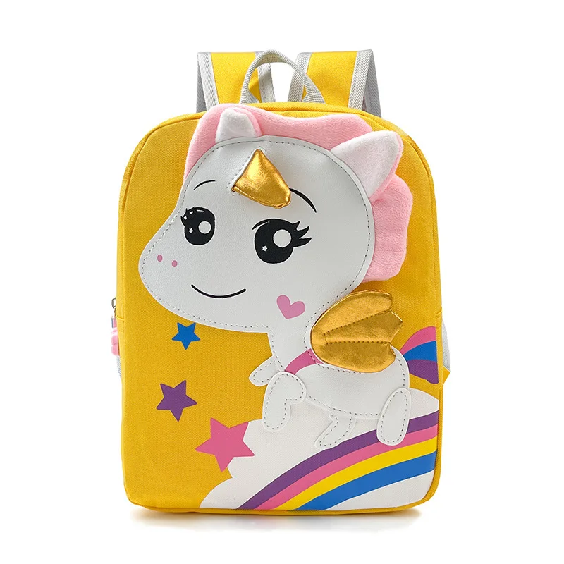Student Shoulder Bag Unicorn Cartoon Schoolbags Primary Girl School Backpack Waterproof Child Mochila 3D Cute In Kindergarten