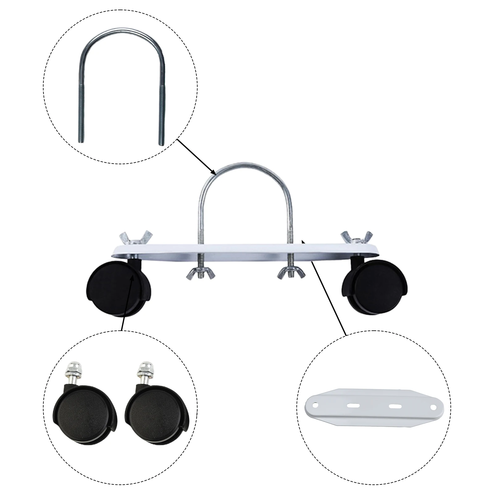 Description Picture 6 of item2pcs Oil Ting Hydroelectric Radiator Electric Heater Caster Wheels Special Mobile Pulley Bracket Hardware Accessories Rollers