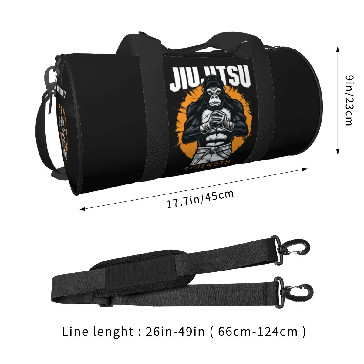 Gorilla Jiu Jitsu Sports Sport Bags Wrestling Boxing Larg Capacity Gym Bag Outdoor Couple Handbag Swimming Colorful Fitness Bag 2