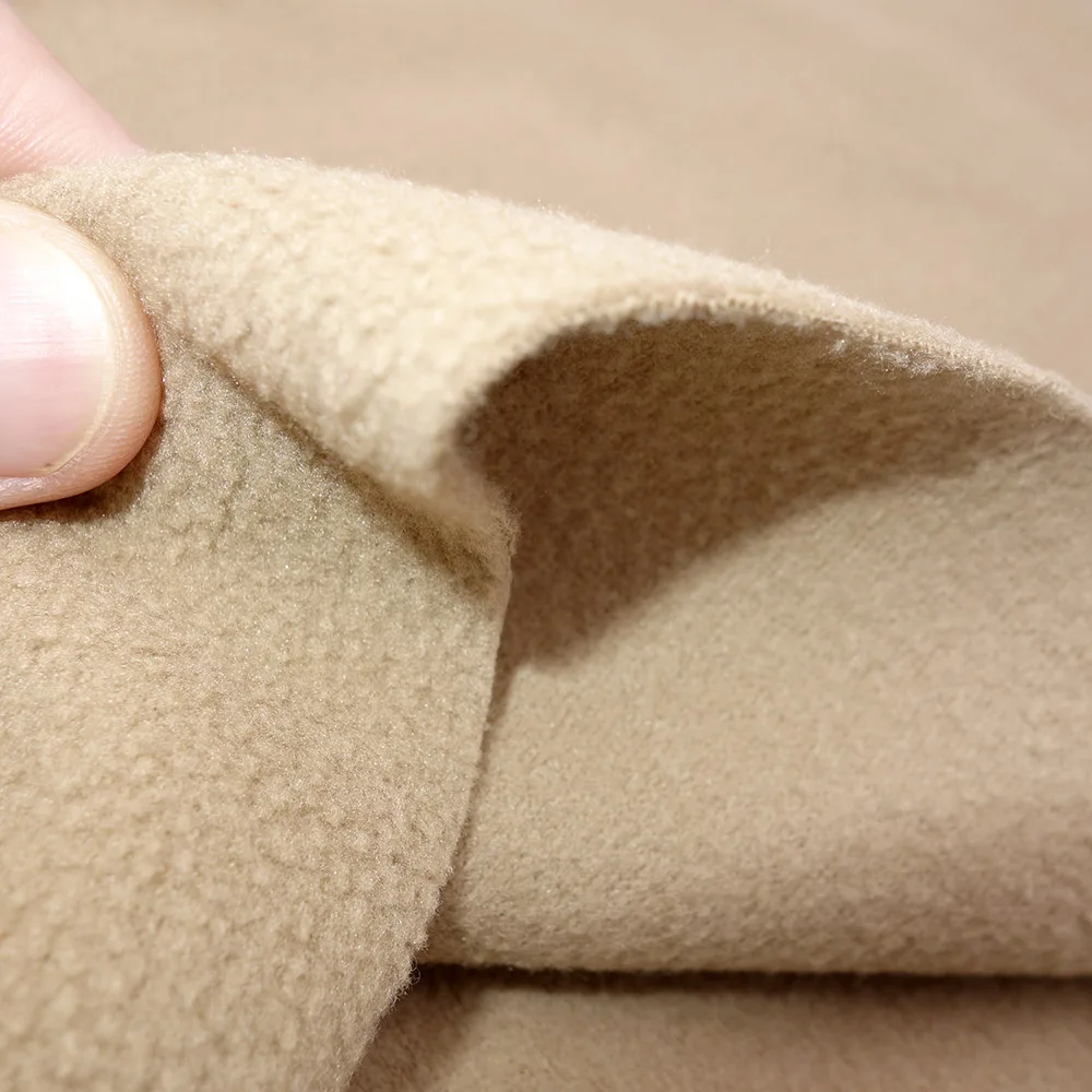 Solid Color Thicken Polar Fleece Fabric Soft Plush Fabric For - Main Image