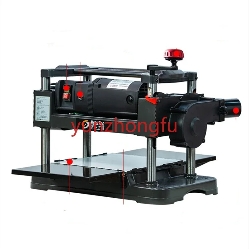 

woodworking planer chopping board grinder 12 inch press flat knife spiral household small electric