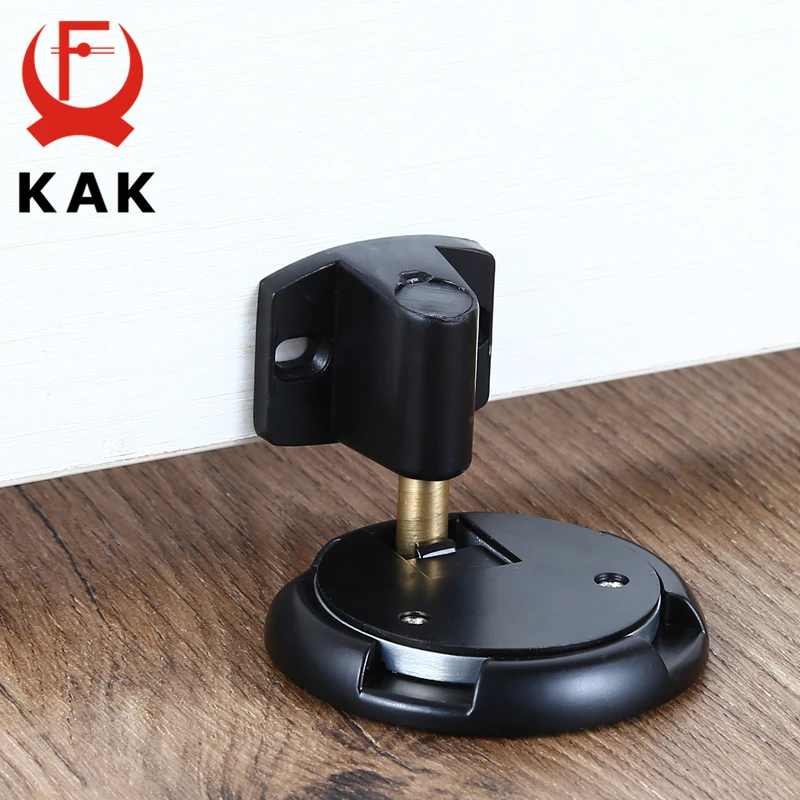 Kak-zinc Alloy Mecânica Doorstop Nail- Adesivo Rolha da Porta Heavy Duty Titular da Porta Non-punch Stop Hardware