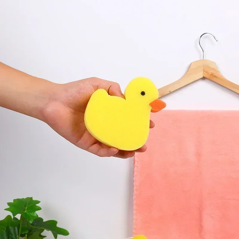 Baby Bath Sponge Children Animal Shape Sponge Wipe Newborn Cartoon Duck Bath Towel Baby Supplies Stuff baby bath sponge
