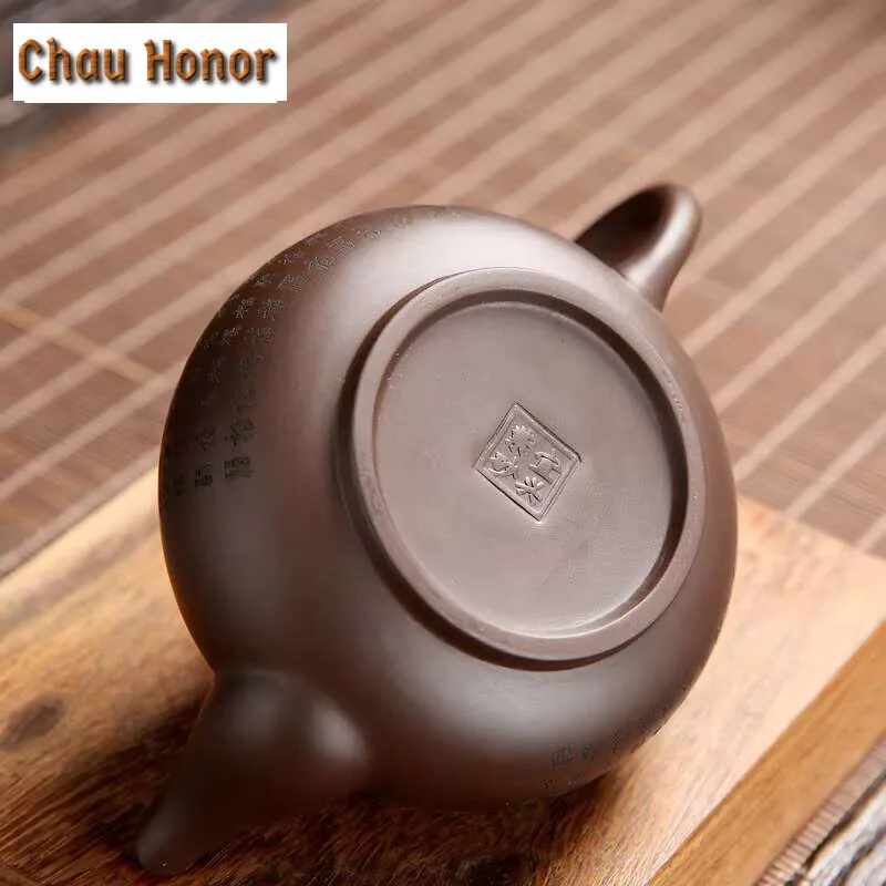 190ml Tea Ceremony Yixing Zisha Tea Kettle Xishi Tea Pot Chinese Kung Fu Pottery Teaware Household Purple Clay Teapot Infuser