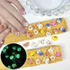Random Mixed 3D Resin Luminous Rabbit Nail Charms Cute Cartoon Dog Rabbit Chicken Nail Art Decorations Phone Case Accessories 2