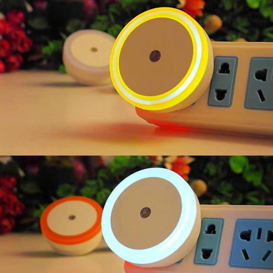 Energy-Efficient Smart LED Nightlight with Dusk-to-Dawn Sensor for Bedrooms, Bathrooms, and Hallways