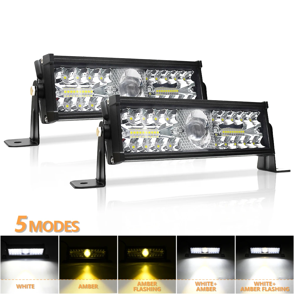 4X Super Bright 12-LED Bianco Auto Camion Emergenza Flash - Foto 8