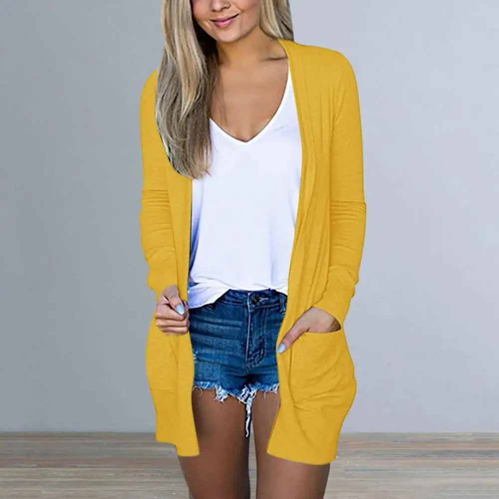 

Women Cardigan Versatile Women's Open Front Cardigans with Pockets Lightweight Casual for Fall Winter Wardrobe Spring Cardigan