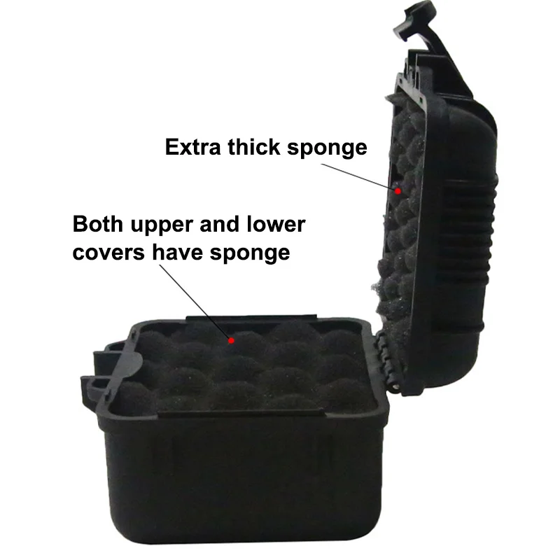 Plastic  Waterproof Shockproof Tool Case Sealed Tool Box Dustproof Safety Box ToolCase Bag For Cameras Precise Instrument Box 3
