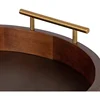 Medieval Modern Circular Wooden Tray, Diameter 15.5 Inches, Decorative Tray 4