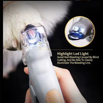 Professional Pet Nail Clipper with LED Light – Safe Nail Trimmer Scissors for Dogs & Cats, Toe Claw Cutter Grooming Tool 1