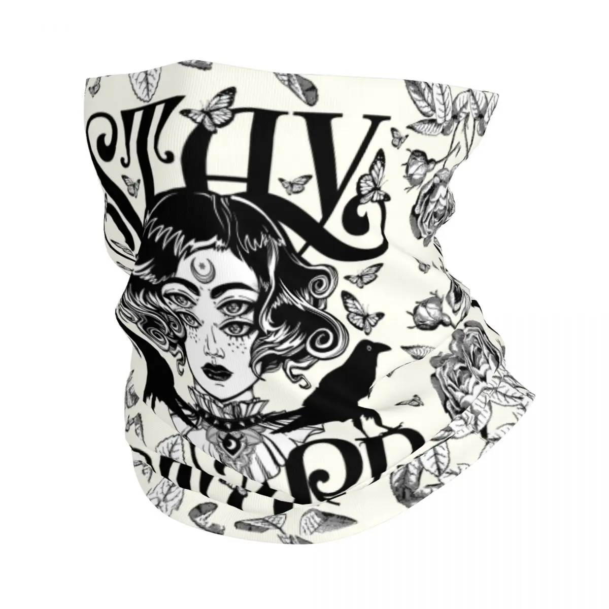 

Stay Weird Bandana Neck Gaiter UV Protection Face Scarf Cover Women Men Halloween Witch Headband Tube Balaclava