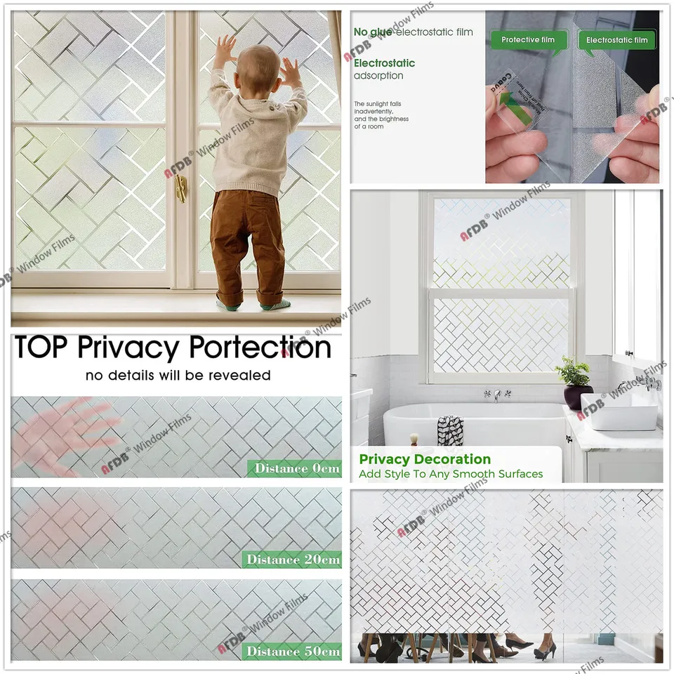 Pellicola Adesiva Per Finestre Motivo Foglie Arcobaleno - 40x200cm, Privacy, Autoadesiva - Foto 11