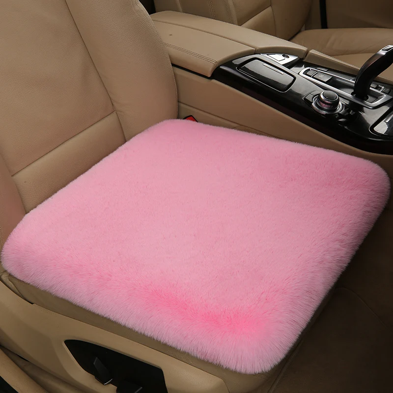 Plush Thicken Car Seat Cushion Winter Washable Car Cushion Pillow for