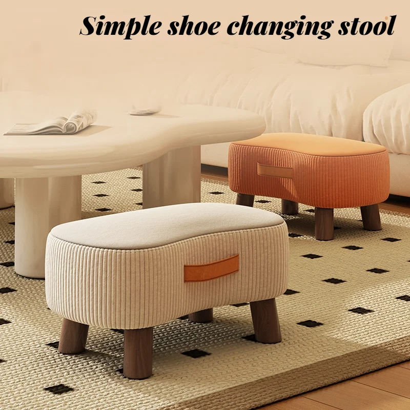 Small Stool, Simple Shoe Changing Stool, Living Room Sofa, Footrest Stool, Coffee Table, Small Low Stool, Soft Bag, Small Chair