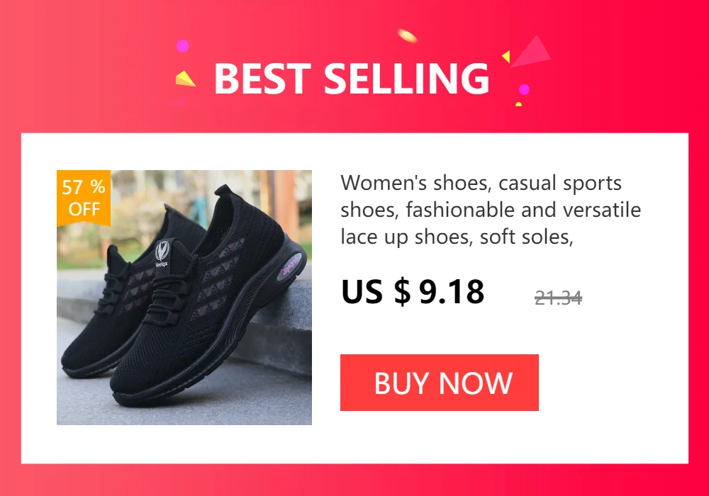 Womens Breathable Casual Walking Shoes - Fitness Flats in Pink Size 36-43