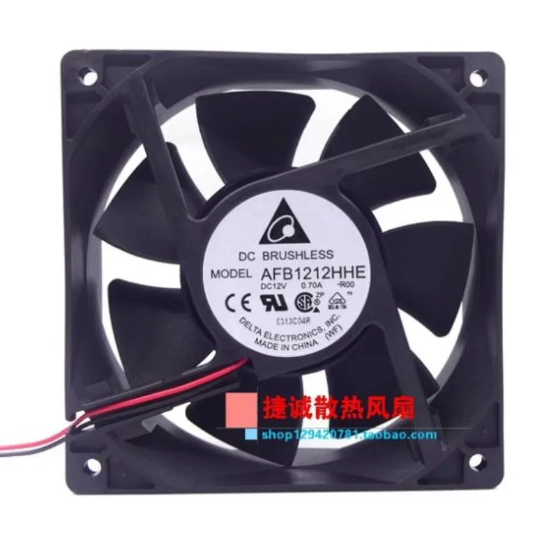 

New CPU Cooler Fan for Delta AFB1212HHE High Air Volume Cooling Fan 12CM 12038 12V 0.70A 120*120*38mm