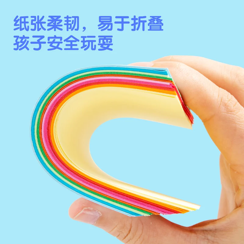 100sheets/Bag Deli 6406/6407 Colored Origami Paper 10x 10 Colors 10x10cm & 15x15cm Color Paper Children Origami For Kids
