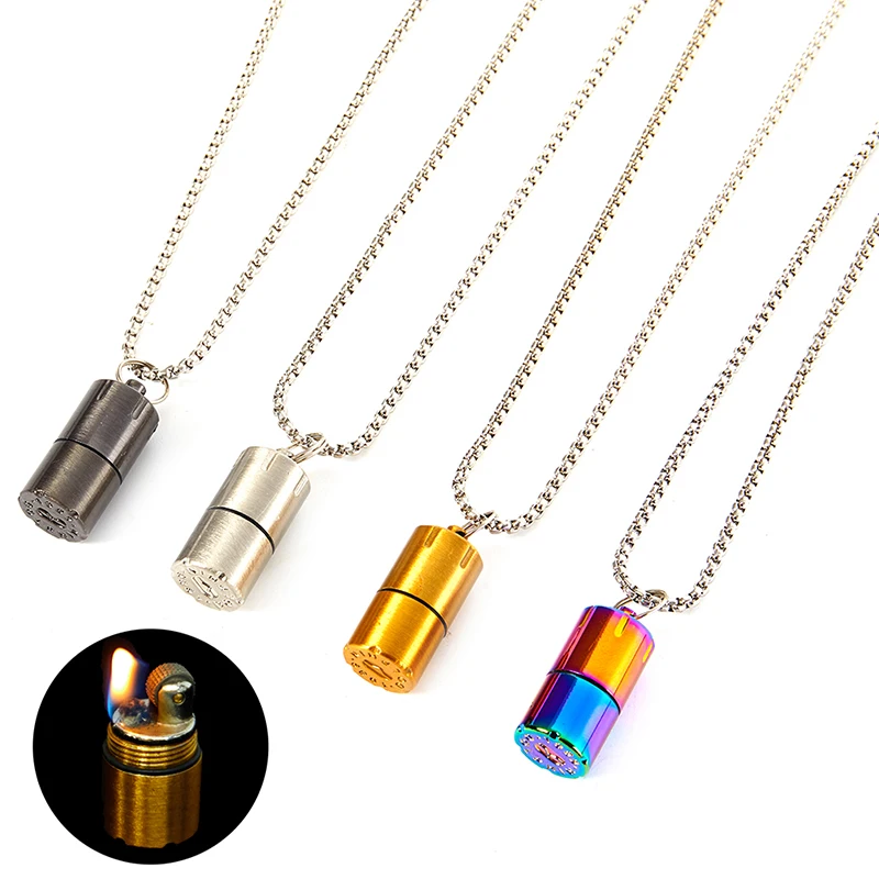 Diesel Torch Lighter Mini Keychain Lighters Retro Kerosene Lighter Key Chain Cigarette Lighters Gifts Surviv Tool