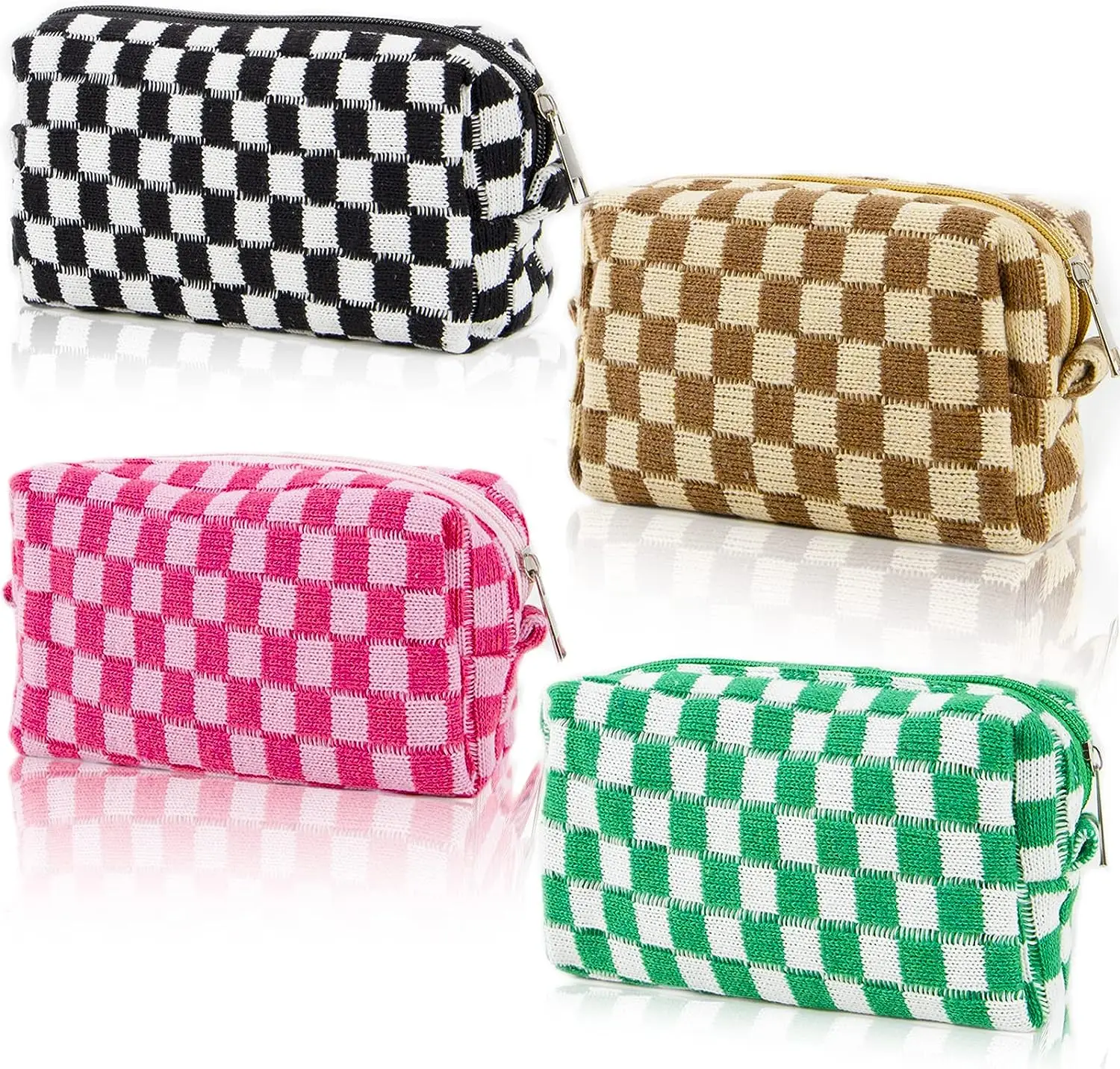 INS Pencil Case Cosmetic Bag Large capacity Knitting INS kawaii Korean Stationery school Supplies