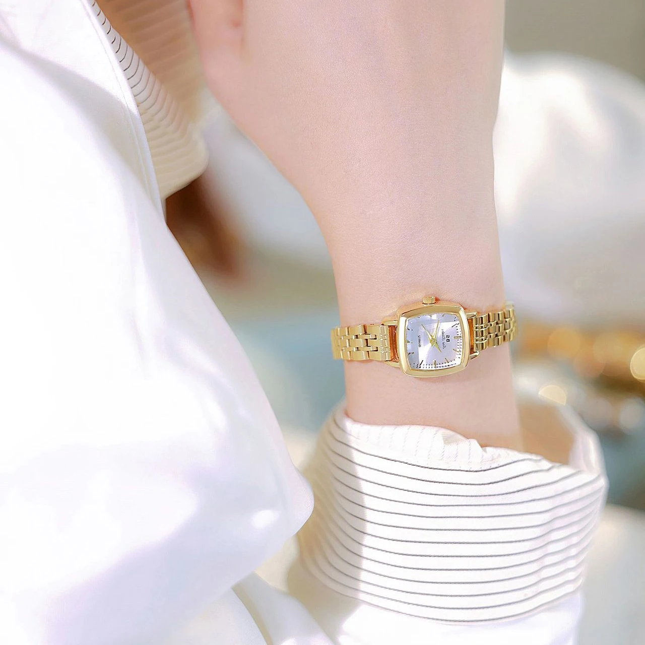 Women's Simple Vintage Watches Gold Stainless Steel Small Watch For Womens High Quality Quartz Ladies Casual Dress Watch Gifts