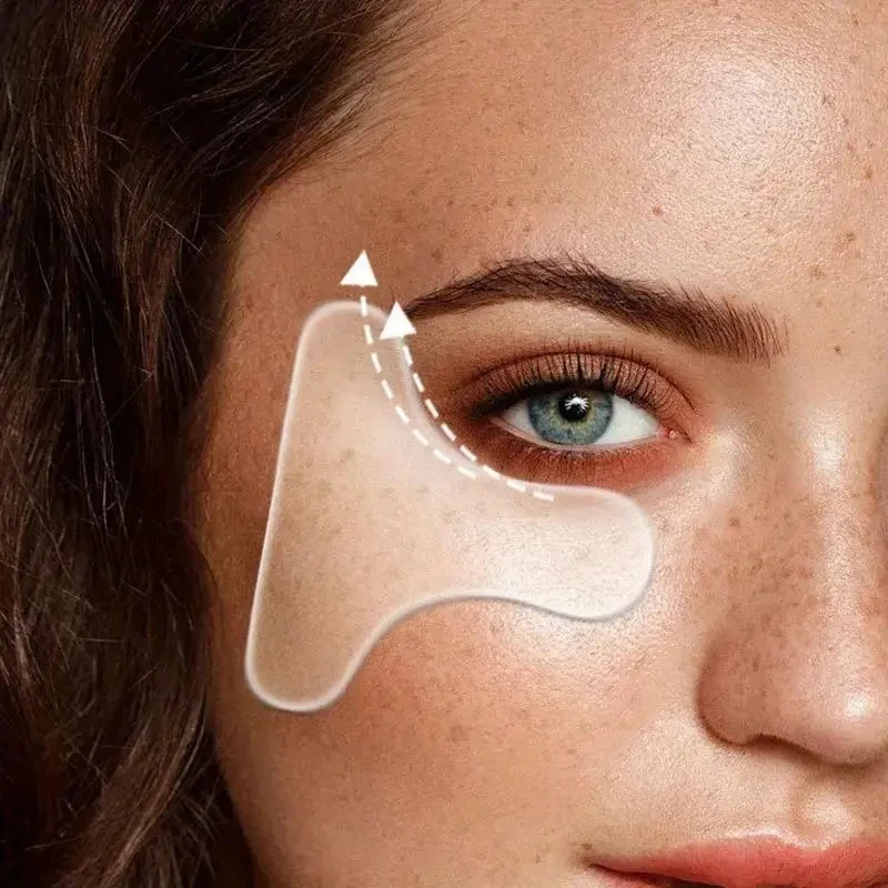Silicone Eye Patch Silicone T-shaped Eye Patch Portable Facial Skincare Overnight Remove Lines Facial Beauty Tool