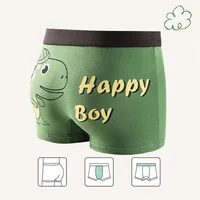 4 Pièces/Ensemble Garçons Sous-vêtement en Coton Enfants Boxer Court Dinosaure Cartoon Enfant Slip Respirable Garçons Boxers Caleçons Courts Tronçons 2