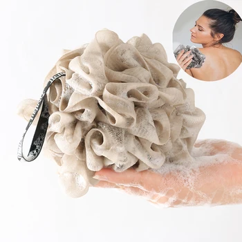 Spugna da bagno palline spazzola doccia Scrubber palla da bagno detergente per il corpo Scrubber a bolle posteriore lavaggio morbido maglia durevole strumento per bagno per adulti