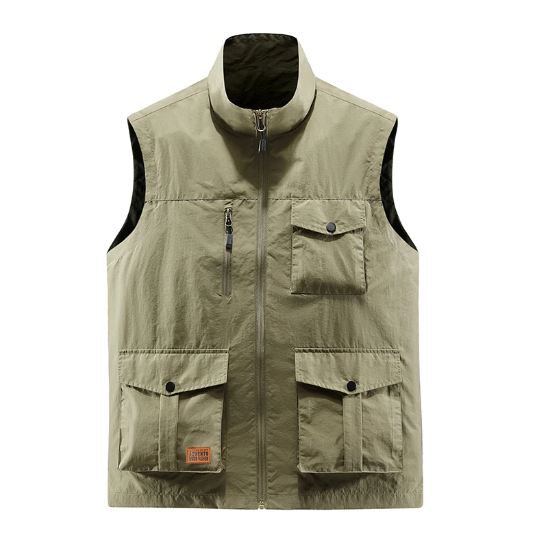 

New Vest Men's Outdoor Waistcoat Casual Thin Photographical Vest Multi-Pocket Workwear Waistcoat Lightweight Quick-Drying Coat