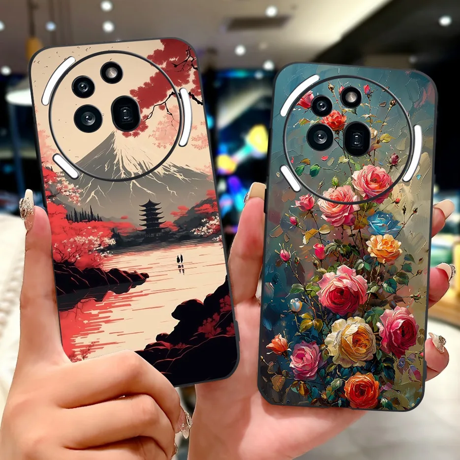 Cute Cat Lion Painted Shockproof Phone Case - Soft and Stylish Cover