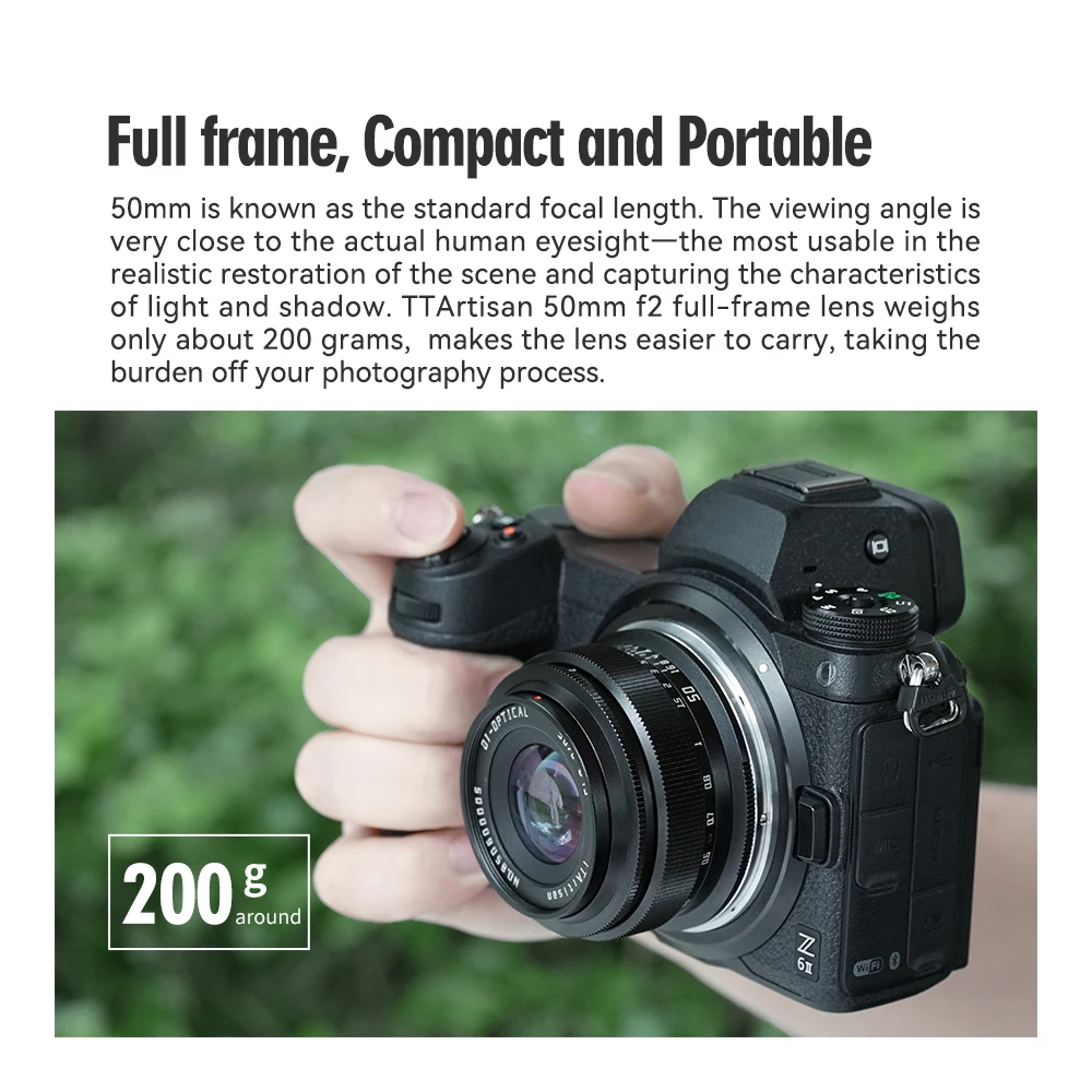 Ttartisan 50mm F2 Full Fame Prime Lens For Sony E Mount Ttartisan 50mm F2 Full Fame Prime Lens For Sony E Mount