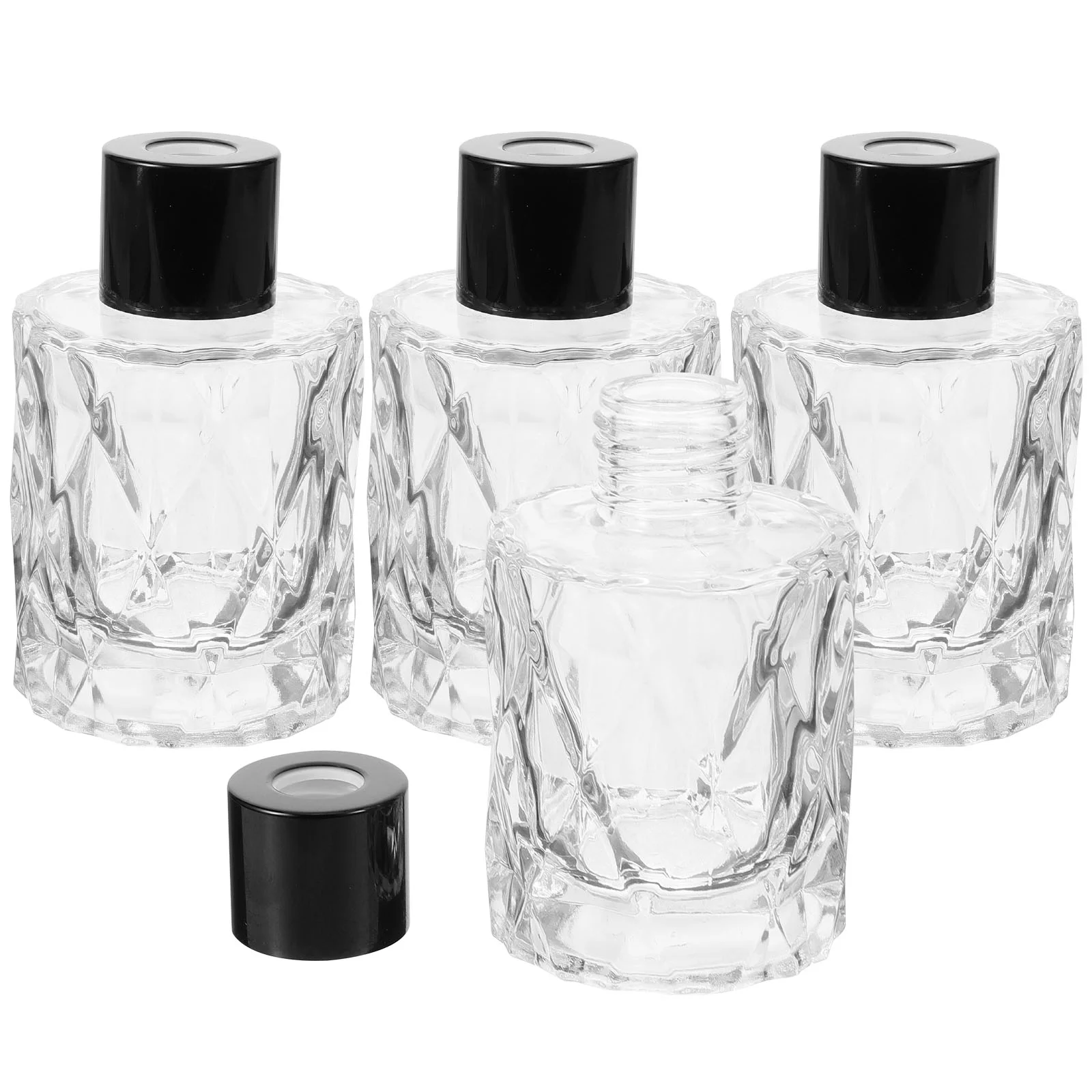 

4Pcs Home Aroma Bottles Glass Perfume Bottles Perfume Expansion Bottles Aromatherapy Bottle