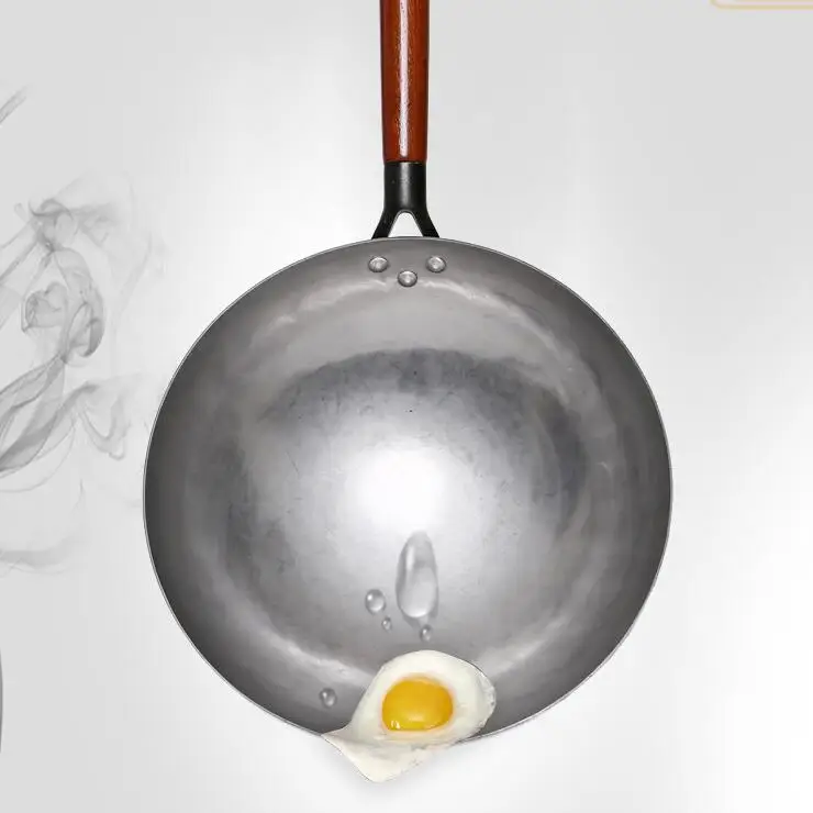 Iron Wok Handmade Non-stick Gas Cooker