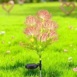 Luminous Outdoor Floral Solar Stake Lights - Elegant Garden Decor - 1PC (Warm White)