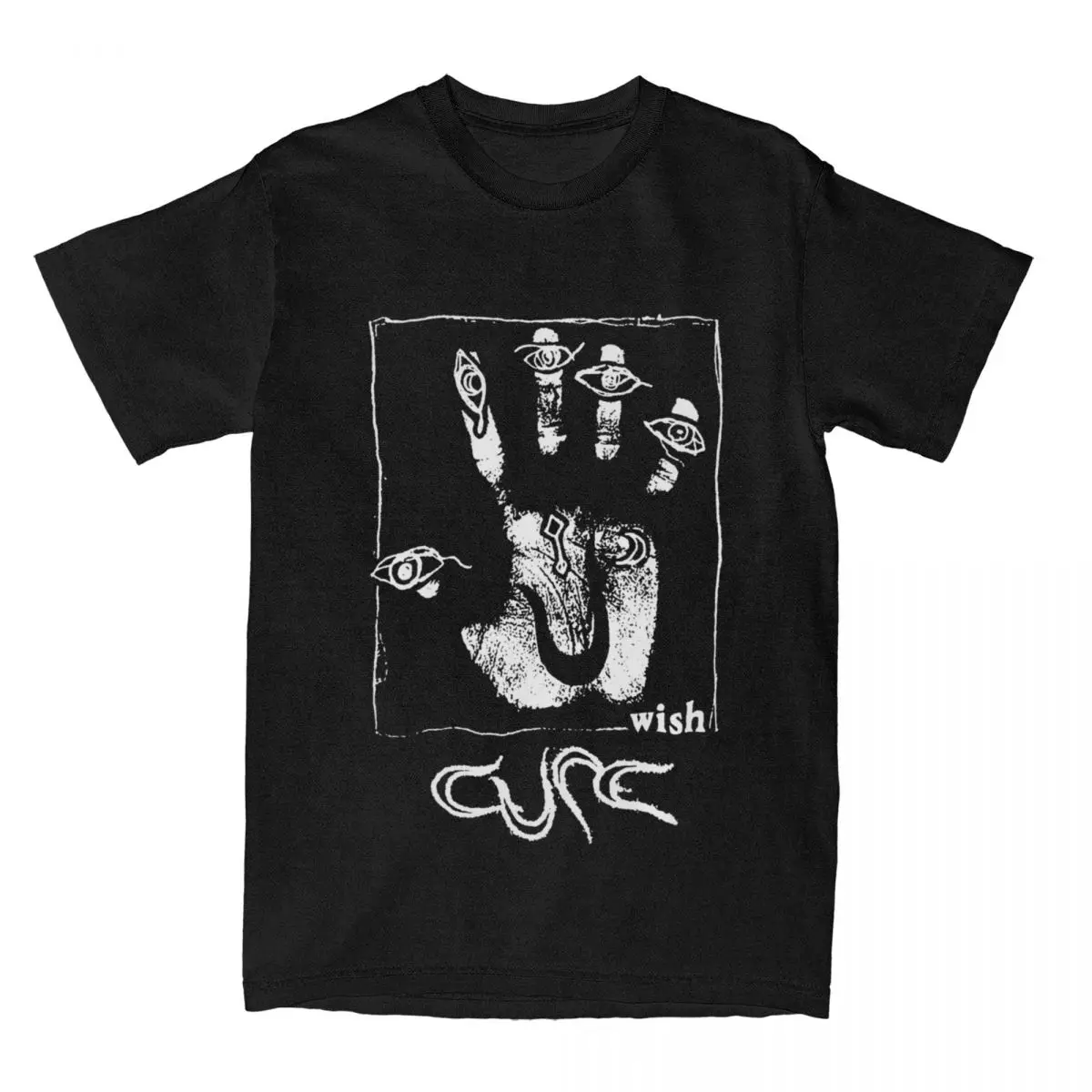 

Футболка The Cure Hand из тяжелого металла, аксессуары для мужчин и женщин, забавная футболка из 100% хлопка, одежда с коротким рукавом, новое поступление