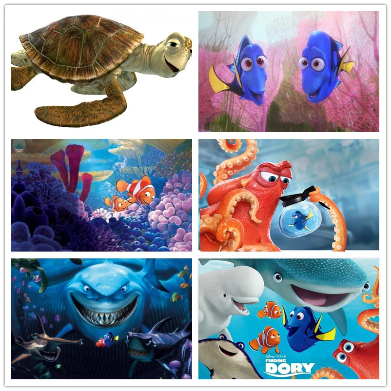 5D Diy Disney Finding Nemo Diamond Painting Cross Stitch Diamond Mosaic Kids Room Home Decor