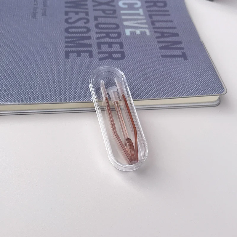 Contact Lens Handling Tweezers Set - Transparent Large & Small Clamp Rods