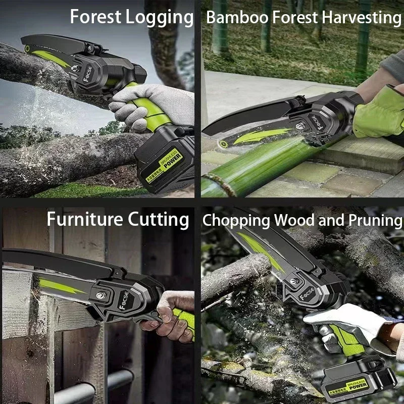 4/6 Inch Mini ChainSaw for Makita 18V (No Battery) Small Handheld Garden Logging Portable Chainsaw Wood Cutting Power Tool FOCSE 6
